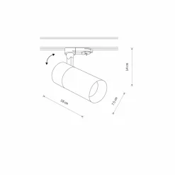 Sklep Kaja Ruchoma lampa do szyny trójfazowej 10398 CTLS TINOS LED | Kaja