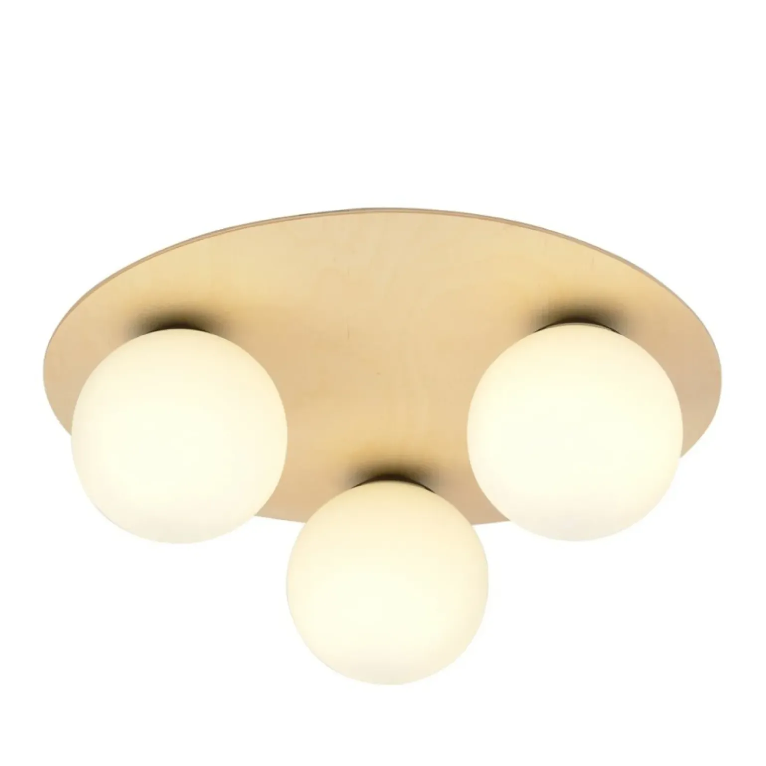 Sale Rustykalna, drewniana lampa sufitowa z kloszami 1142/3B KENZO | Kaja Żyrandole Nowoczesne