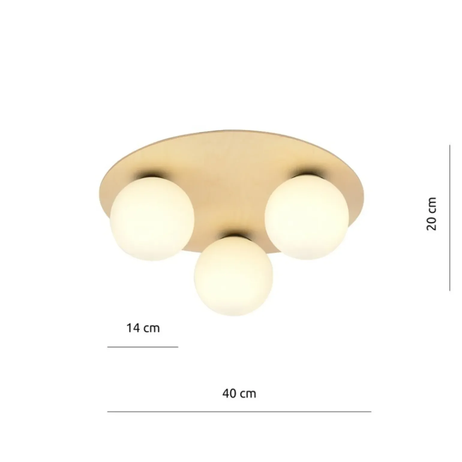 Sale Rustykalna, drewniana lampa sufitowa z kloszami 1142/3B KENZO | Kaja Żyrandole Nowoczesne