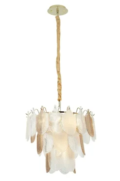 Best Rustykalna, kryształowa lampa wisząca MX P0417 ARWENA | Kaja Żyrandole Nowoczesne