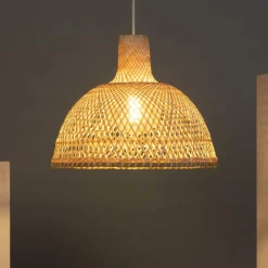 Online Rustykalna lampa z plecionym abażurem ABR-NLW29-BH-E27 BOHO | Kaja Żyrandole Nowoczesne