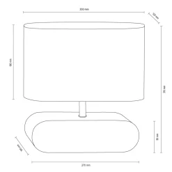 Sklep Kaja Rustykalna lampka z abażurem, na szafkę nocną 7611074 MARINNA | Kaja