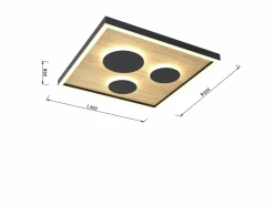 Sklep Kaja Rustykalna, ledowa lampa sufitowa WF 9012-306S DIJON | Kaja