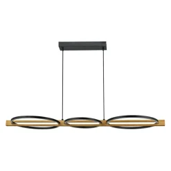 Best Rustykalna, ledowa lampa wisząca PND-55362-40W-WO NATANO | Kaja Żyrandole Nowoczesne