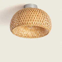 Shop Rustykalna, pleciona lampa sufitowa ABR-PL-BH-MINI-E27 BOHO| Kaja Żyrandole Nowoczesne