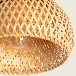 Shop Rustykalna, pleciona lampa sufitowa ABR-PL-BH-MINI-E27 BOHO| Kaja Żyrandole Nowoczesne