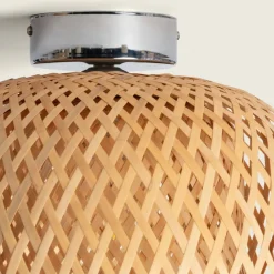 Shop Rustykalna, pleciona lampa sufitowa ABR-PL-BH-MINI-E27 BOHO| Kaja Żyrandole Nowoczesne