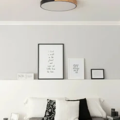 Sklep Kaja Rustykalny plafon LED do sypialni ⌀50cm ABR-PLOG-C-40W LAGIO | Kaja