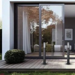 Sklep Kaja Ryflowany słupek, lampa ogrodowa GU10 ML0301 VERTICAL | Kaja