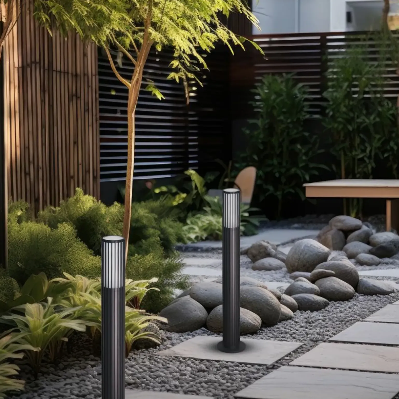Sklep Kaja Ryflowany słupek, lampa ogrodowa GU10 ML0301 VERTICAL | Kaja