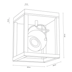 Hot Satynowy reflektor GU10 w drewnianej oprawie 5227174 ROY | Kaja Żyrandole Nowoczesne
