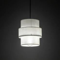 Best Sale Smukła, abażurowa lampa wisząca TK 5094 CALISTO WHITE | Kaja Żyrandole Nowoczesne