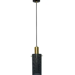 Discount Smukła, druciana lampa wisząca tuba LP-945/1P BK TIRANA | Kaja Żyrandole Nowoczesne