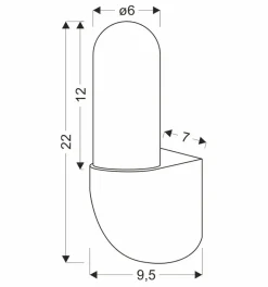 Sklep Kaja Smukła, elewacyjna lampa ścienna zewnętrzna 21-32232 GYNURA | Kaja
