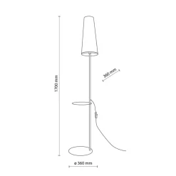 Sklep Kaja Smukła lampa podłogowa do kącika czytelnika TK 5959 ZING | Kaja