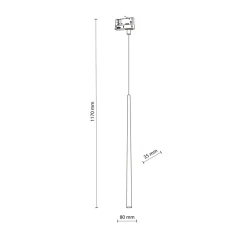 Sklep Kaja Smukła lampa wisząca do szyny 3-fazowej TK 6859 TRACER 3 | Kaja