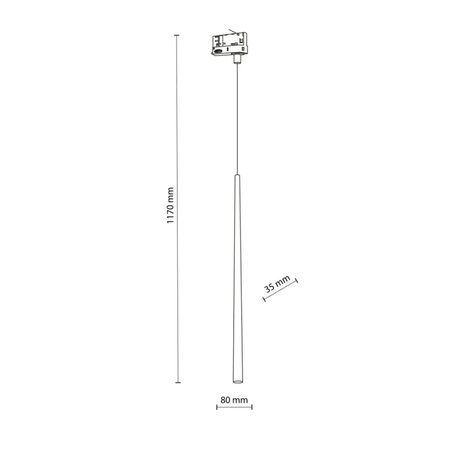 Sklep Kaja Smukła lampa wisząca do szyny 3-fazowej TK 6859 TRACER 3 | Kaja