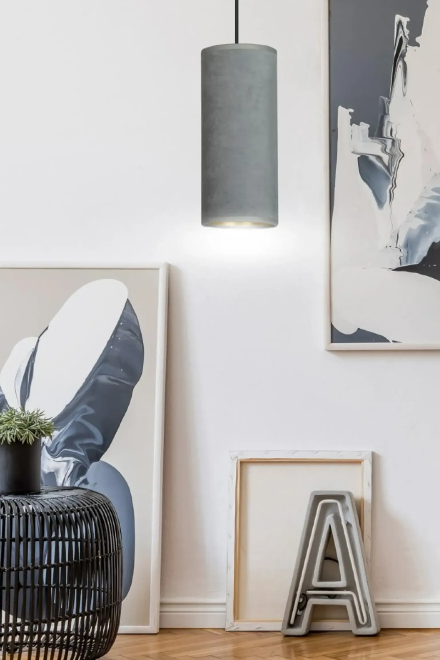 Outlet Smukła lampa wisząca idealna do sypialni 1060/1 BENTE | Kaja Żyrandole Nowoczesne