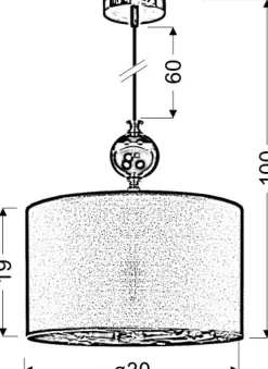 Sklep Kaja Smukła lampa wisząca z abażurem 31-39385 MELBA | Kaja Oświetlenie