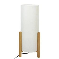 Sklep Kaja Smukła lampka stołowa, drewniane nogi TB-85930-L-WH-WO ONES | Kaja