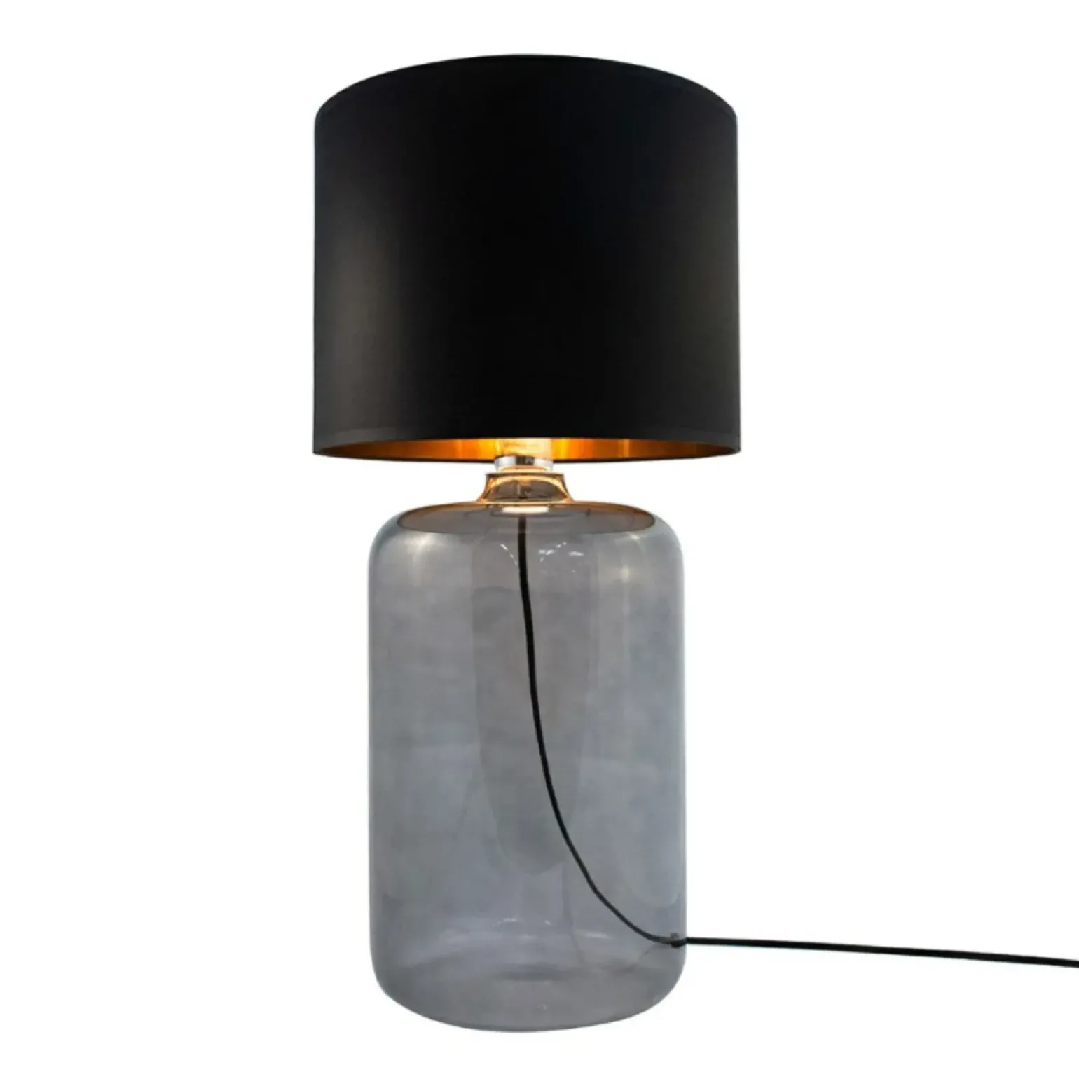 Sklep Kaja Smukła lampka z eleganckim abażurem 5511BKGO AMARSA | Kaja