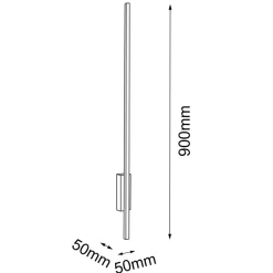Sklep Kaja Smukła, ledowa lampa ścienna listwa ANT 8241 EBORA | Kaja Oświetlenie