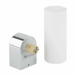 Sklep Kaja Smukły, biało-srebrny kinkiet do łazienki 10723 NATALIE | Kaja