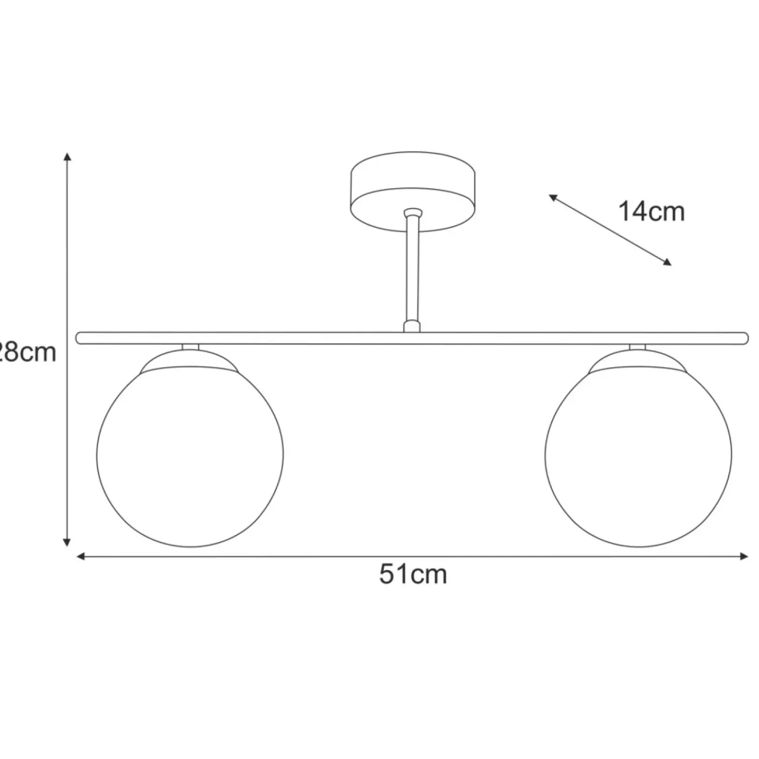 Hot Solidna lampa sufitowa do każdego wnętrza K-5163 z serii DELTA Żyrandole Nowoczesne