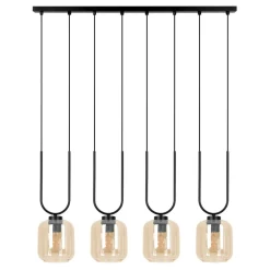 Best Sale Solidna lampa wisząca z bursztynowymi kloszami K-5582 z serii CONI Żyrandole Nowoczesne