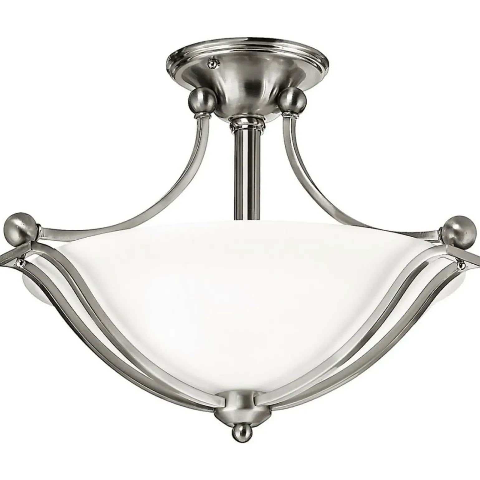 Sklep Kaja Solidny plafon sufitowy, w kolorze niklu HK-BOLLA-SF z serii BOLLA