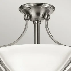 Sklep Kaja Solidny plafon sufitowy, w kolorze niklu HK-BOLLA-SF z serii BOLLA