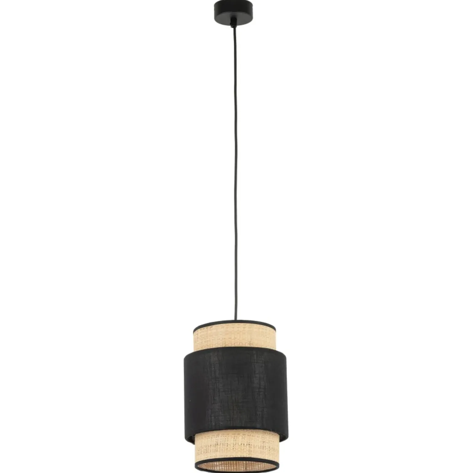 Discount Słomkowo-czarna lampa wisząca do sypialni TK 5656 serii BOHO NEW BLACK Żyrandole Nowoczesne