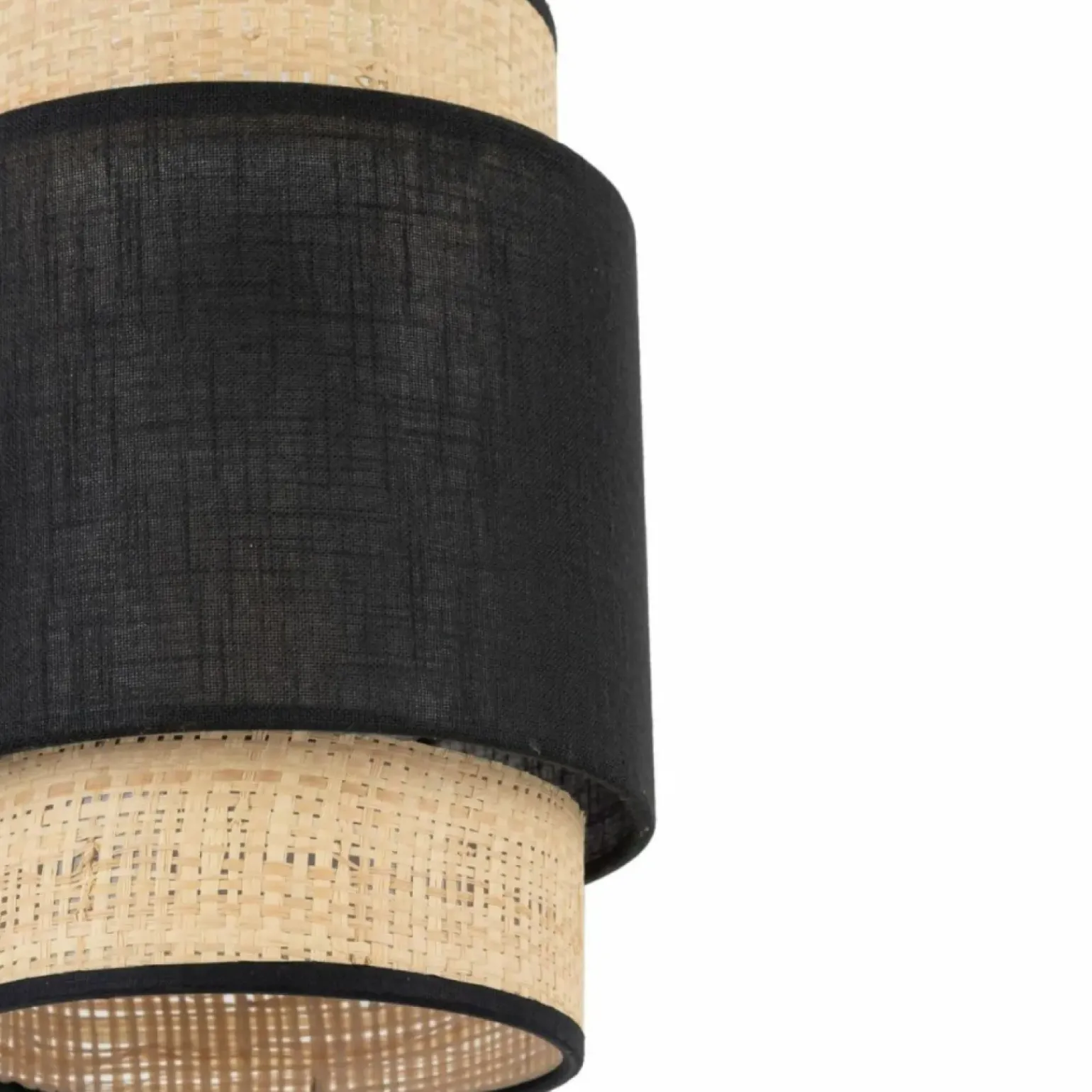 Discount Słomkowo-czarna lampa wisząca do sypialni TK 5656 serii BOHO NEW BLACK Żyrandole Nowoczesne