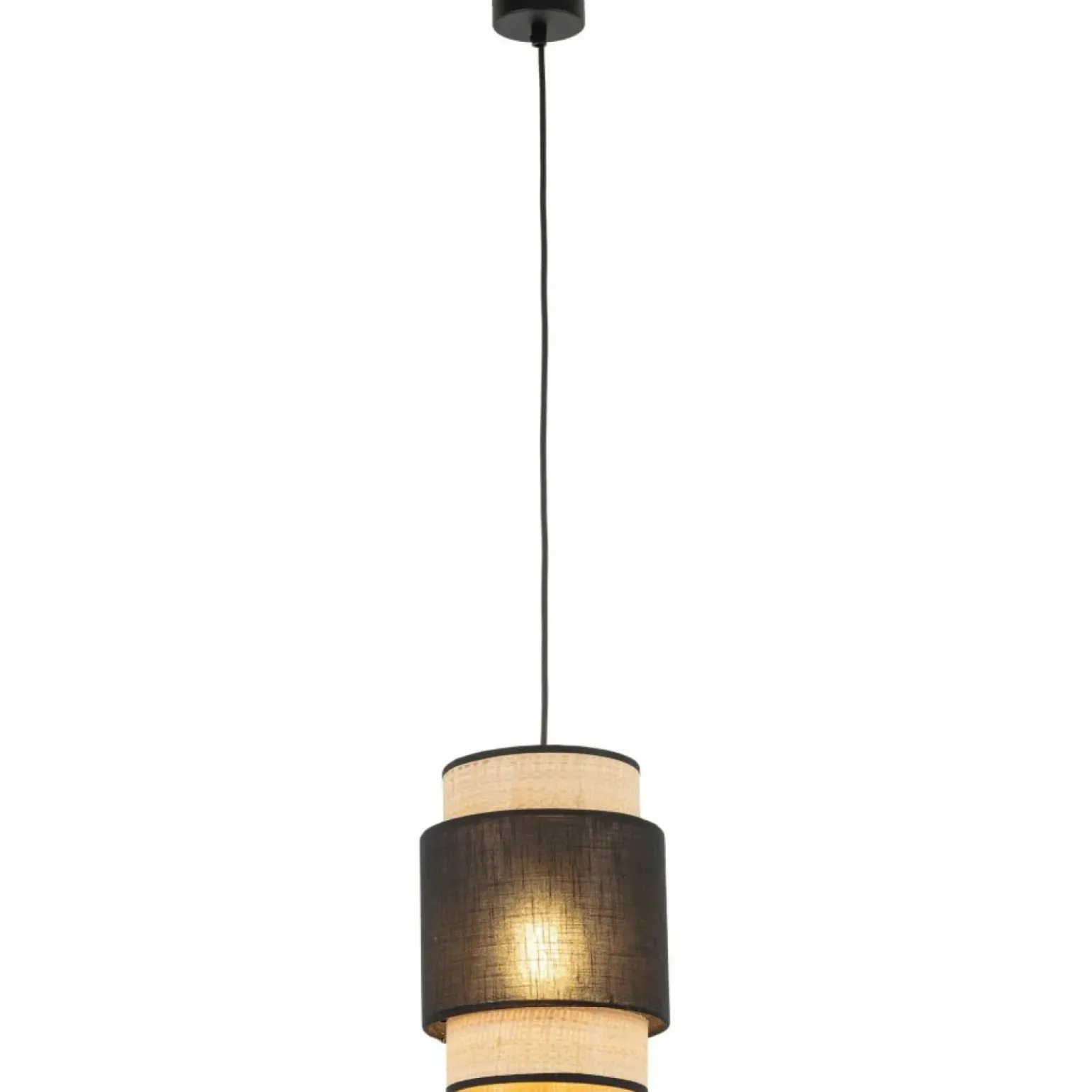 Discount Słomkowo-czarna lampa wisząca do sypialni TK 5656 serii BOHO NEW BLACK Żyrandole Nowoczesne