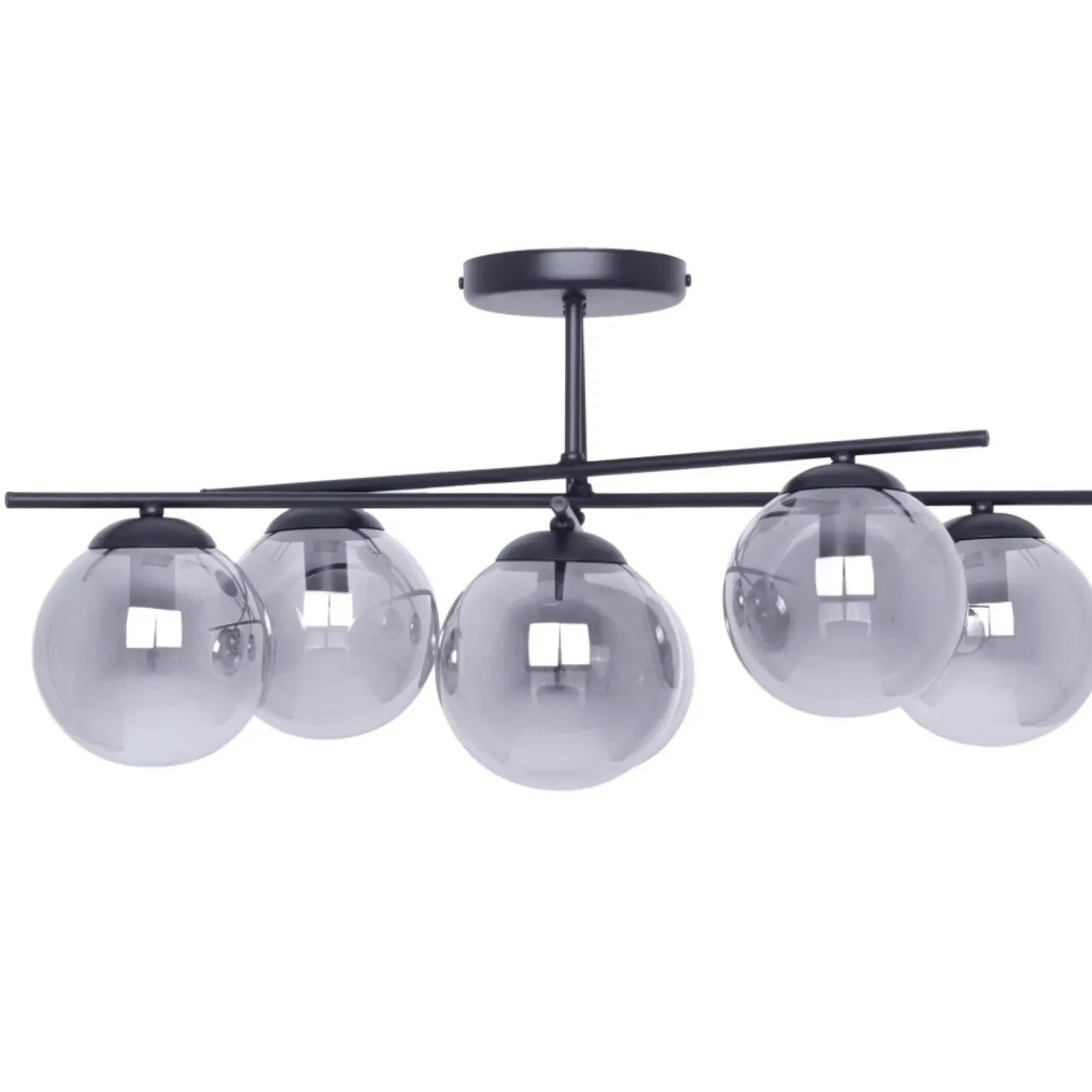 Fashion Spektakularna lampa sufitowa, grafitowe klosze K-5167 - GAMMA | Kaja Żyrandole Nowoczesne