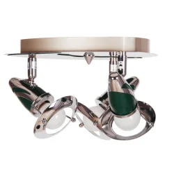 Sklep Kaja Spot K-LS-606R-340 z serii Orion - chrom, zielony