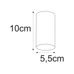 Sklep Kaja Spot krótka tuba GU10 10cm K-4414 MILE WHITE | Kaja Oświetlenie