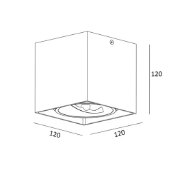 Sklep Kaja Spot natynkowy, czarny downlight 90432-G9 BOX SL 1| Kaja Oświetlenie