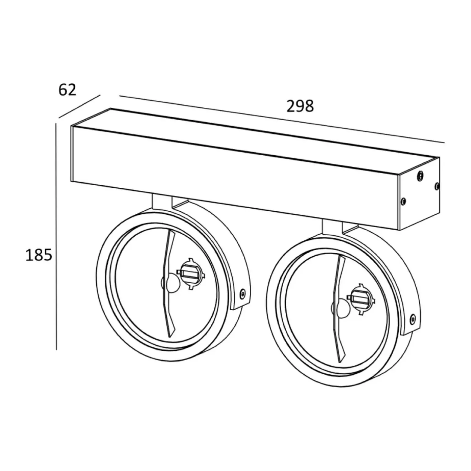 Sklep Kaja Spot z obrotowymi reflektorami 89964-G9 GO SL 2| Kaja Oświetlenie