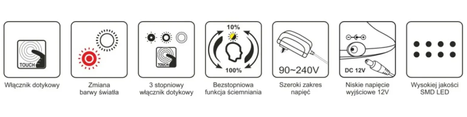 Sklep Kaja Srebrna lampa biurkowa, kreślarska, LED K-BL1321 z serii ARES