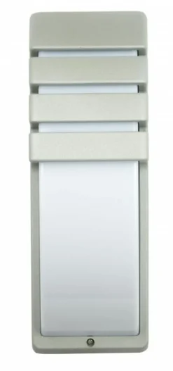 Sklep Kaja Srebrna lampa elewacyjna, gwint E27 1836 AL z serii CITY | Kaja Oświetlenie