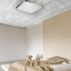 Sklep Kaja Srebrna lampa na bazie kwadratu LED 12100005-SL SIERRA | Kaja