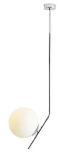 Sklep Kaja Srebrna lampa na sztywnym zwisie, do jadalni 1095PL_G4_L GALLIA