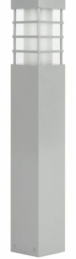 Sklep Kaja Srebrna lampa ogrodowa, prosta oprawa RADO II 2 AL z serii RADO II | Kaja Oświet