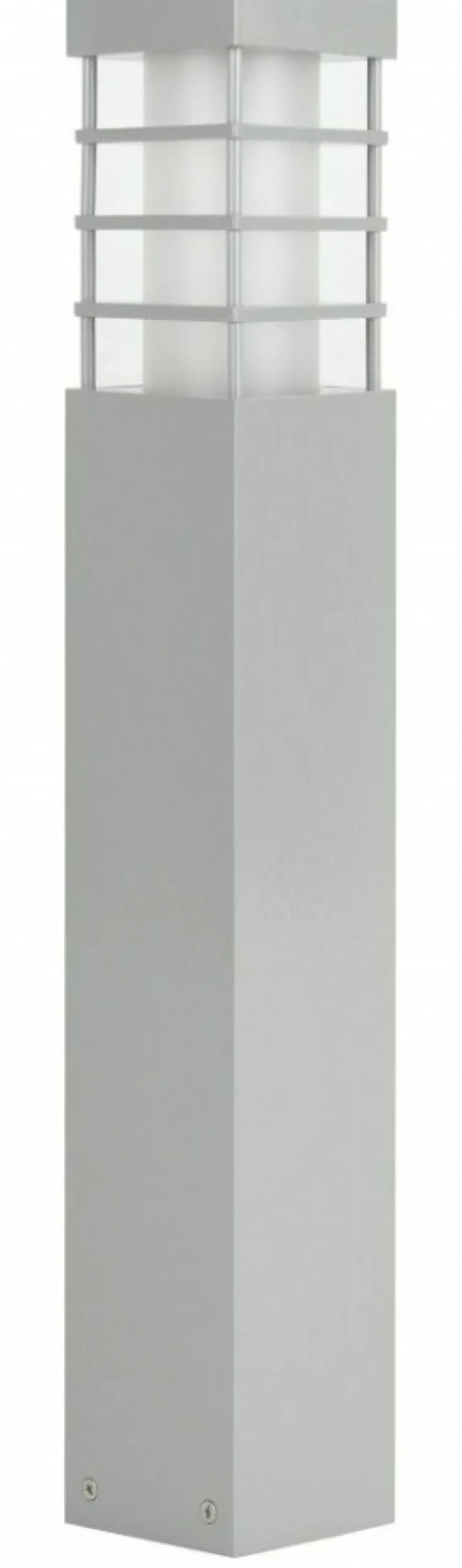 Sklep Kaja Srebrna lampa ogrodowa, prosta oprawa RADO II 2 AL z serii RADO II | Kaja Oświet