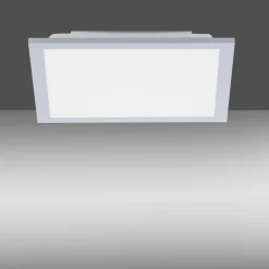 Shop Srebrna lampa sufitowa LED - kwadrat 14750-21 z serii FLAT | Kaja Żyrandole Nowoczesne