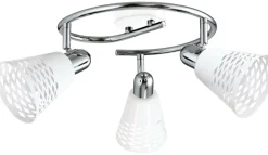 Sklep Kaja Srebrna lampa sufitowa z kloszami 98-62185 DISCOVERY | Kaja