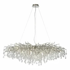 New Srebrna lampa wisząca do nowoczesnego salonu 2031-55 ICICLE | Kaja Żyrandole Nowoczesne