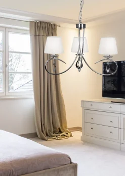 Sklep Kaja Srebrna lampa wisząca do sypialni 33-21663 ARNIKA | Kaja Oświetlenie