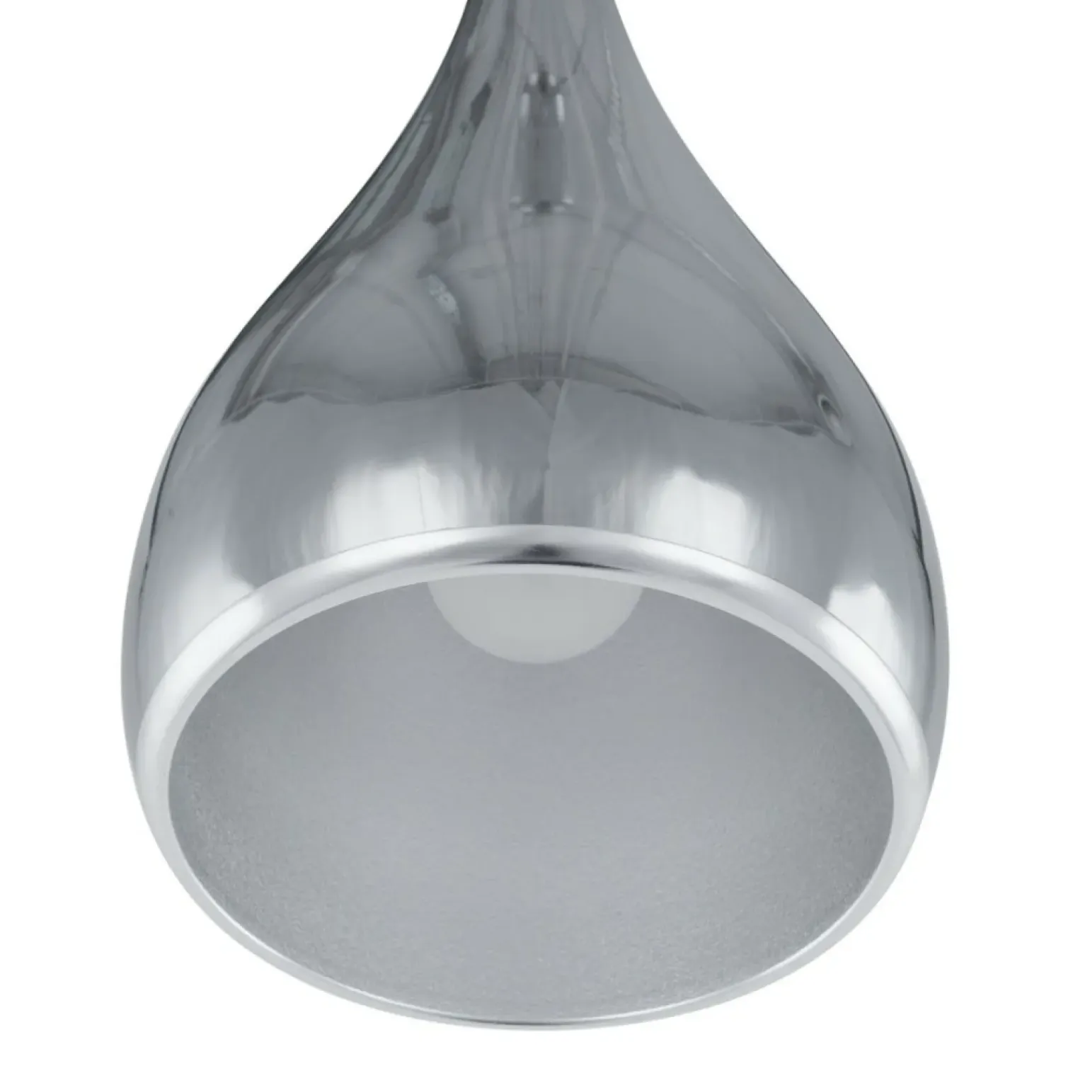 Best Srebrna lampa wisząca łezka MA01986C-001 CH ANON | Kaja Oświetlenie Żyrandole Nowoczesne